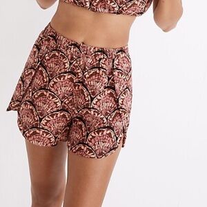 Madewell Pink and Black Swim Coverup